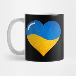 The Flag of Ukraine, Heart Mug